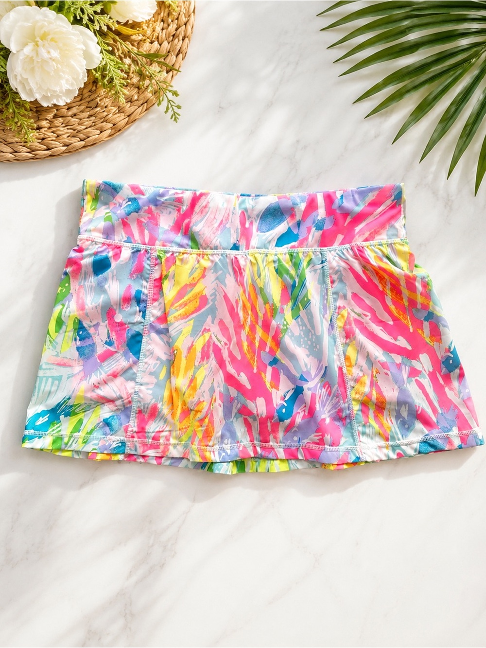 Lilly Pulitzer Josephine Luxletic Skort Size Small NWT Multi Sparkling Sands UPF